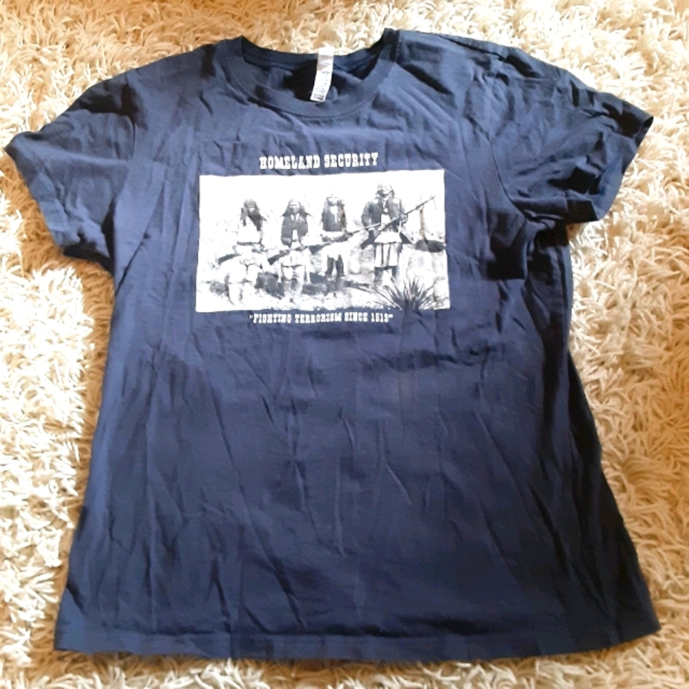 Vintage Native American shirt homeland security